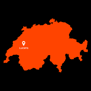 Carte de suisse avec les différents points de vente Jugand Autos